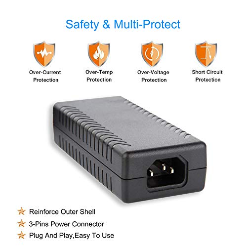 Image of COOLM 36V 3A Power Supply 108W Compatible with Govee H706C, AI Vega Light