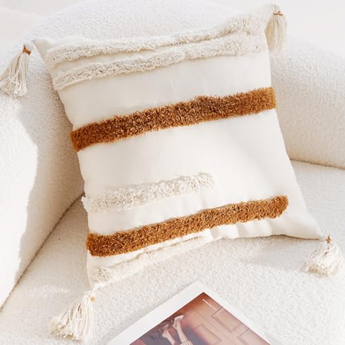 Housse de coussin bleu tufté de haute qualité style géométrique pour hôtel