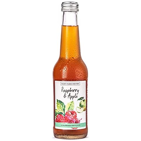 Raspberry & Apple Juice Barn Farm Drinks 12 x 275ml Glass Bottles Cover