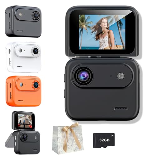 Aytdhfrn Multi-functional Flip Screen Action Camera 4k 360 miniatura 1