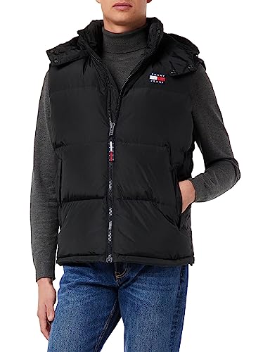 Tommy Jeans Men's TJM Alaska Vest Dm0Dm14447, Black (Black), XS