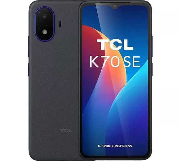 Smartphone TCL K70 SE Indigo Black 64Go avec grand écran 6.56 pouces
