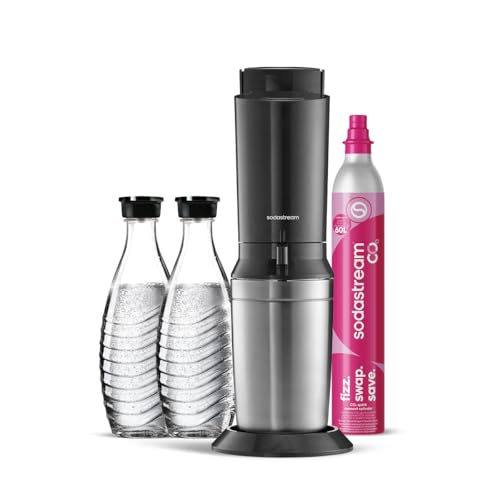 SodaStream – Gasatore d’acqua Crystal, sistema CO₂ Quick Connect, include