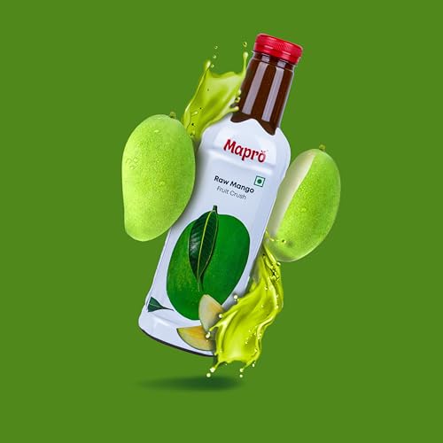 Image of Mapro Raw Mango Crush, 1L, Gluten Free, Vegetarian (Pack of 2)