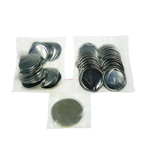 Sunshine 75mm Blank Badges & Buttons Parts for Badge & Button Making Machine (Holland-Pin Metal-Back 50sets)