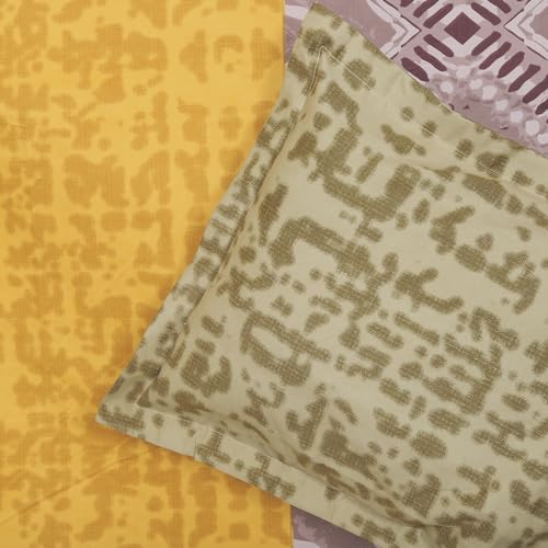 Image of Cloth Fusion Cotton Feel Pillow Covers Set of 2 with Envelope Closure (17X27 Inches, Autumn Yellow)