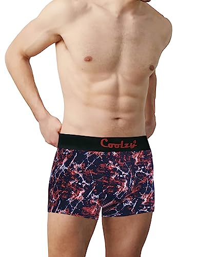 Image of Men's Cotton Printed Regular Fit Trunk | Soft and Comfortable Underwear for Men (Multicolour) (Pack of 3)