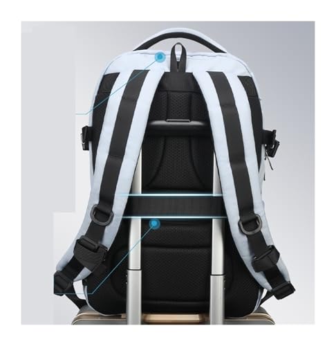 Backpack New Large Capacity Backpack Female Male Bags 14-15.6inch Travel Backpack Large Capacity(Black)4