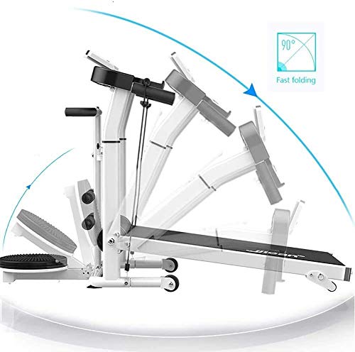 Image of Fitness Equipment Treadmill,Incline Foldable,Adjustable Speed,Fitness Weight Loss Exercise Equipment for Home and Office Shock Running Supine T-wisting Draw Rope