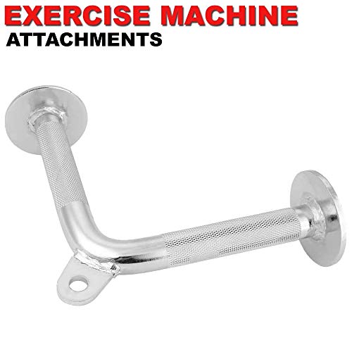 FITNESS MANIAC LAT Machine Accessory Pull Down Metal Tricep Bar Single Handgrip V-Shaped Bar Multi Gym Bodybuilding Weightlifting Strength Training Attachments - Thumbnail 4