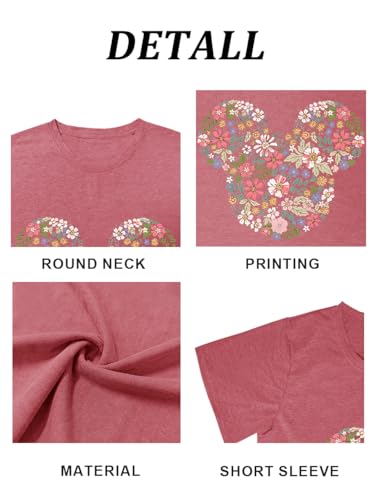 Image of Magic Kingdom Castle Shirt Holiday Short Sleeve Boho Clothes for Women