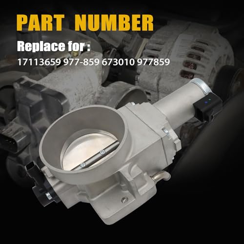 Image of GXARTS Electronic Throttle Body 977859 17113659 673010 Compatible With Chevrolet Silverado 1500 2500 3500 Fit for Cadillac Escalade Fit for GMC Sierra Yukon Yukon XL Fit for Avalanche Suburban Tahoe