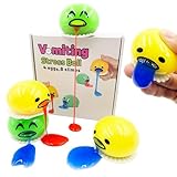 4-Pack Vomiting Puking Egg Stress Balls, Fidget Toys Slime Ball | 8-Pack Slime Squeeze Prank Sensory Toy for Teens, Adults & Kids | Family Novelty Gag Gift,Christmas Stocking Stuffers