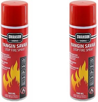2 FIRE EXTINGUISHER SPRAY 500ML CREATES HOME & OFFICE & AUTO VEHICLE FIRE SUFFOCATING FOAM SHEET