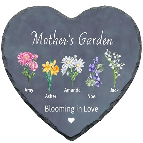 Personalized Mothers Day Gifts for Mom Garden, Birth Flower Garden