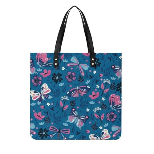 Sac à bandoulière papillons : le tote bag 39x39cm idéal pour vos voyages et sorties
