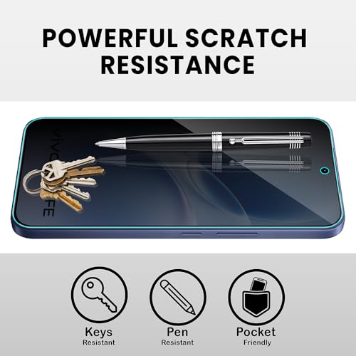 Image of FIRST MART Privacy Tempered Glass for Vivo V70 FE, 2 Pack | Anti-Spy 9H Screen Protector, Edge-to-Edge, Case-Friendly, Scratch Resistant, Bubble-Free