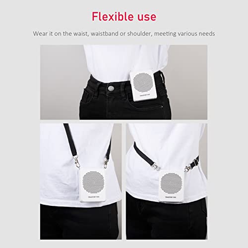 Cnll Amplificador de som portátil E126A mini amplificador de voz com microfone de cabeça com fio e c