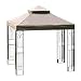 MasterCanopy Gazebo Replacement Canopy Top 8×8ft Replacement Canopy roof for Model L-GZ385PST