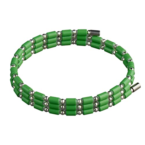 コアフォース COREFORCE コアフォースループ ホワイトゴールド 14K 中嶋常幸プロ愛用 磁気ブレスレット メンズ スポーツ 高級 強力 (50cm, ライムグリーン)