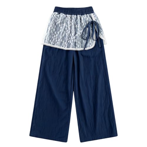 Pantalones de playa para niña estilo holgado y fresco para vacaciones