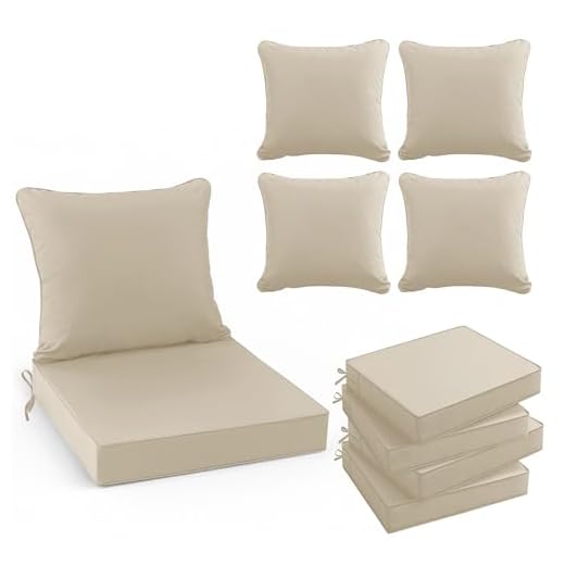 Summsun Set of 4 Outdoor Chair Cushions
