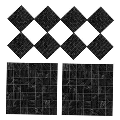 HOMSFOU Pegatinas Adhesivas para Azulejos de Baño y Cocina, 10 Unidades Removibles 20X20 CM, Autoadhesivas E Impermeables, para Renovar Paredes y Salpicaderos