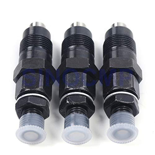 SINOCMP 3 Pièces 16032-53000 16032-53902 Injecteurs de Carburant pour Kubota D1105 D1105T D1005 D905, garantie de 3 mois Cover