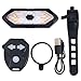 Neroyaner Bike Tail Light with Turn Signals Waterproof Bicycle Rear Light, Remote Control Bicycle LED Lights with Horn Rechargeable Safety Reflectors Bike Lights for Night Riding