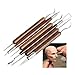 COMIART 6Pcs Carving Clay Sculpting Hand Chisel Modeling Making Woodworking Process Tool