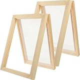 BESPORTBLE 8 Pcs Paper Making Frame DIY Kit, Wooden Screen and Deckle for Kid Crafts, Home Art Decoration, 7. 08 X 4. 92 Inch