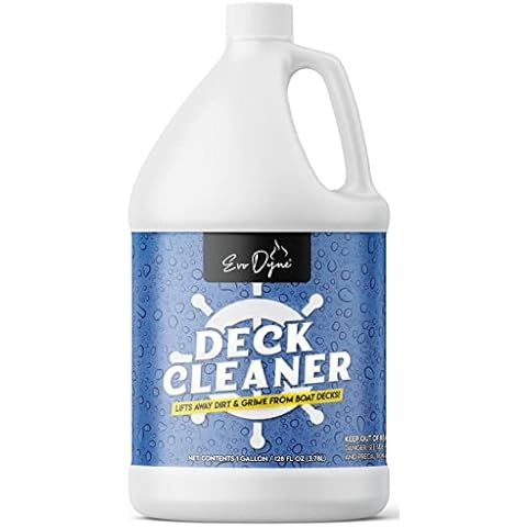 Evo Dyne Deck Cleaner (1-Gallon) | Composite Deck Cleaner for Fiberglass, Painted Surfaces, Vinyl, & More, Made in USA -Wash Grime out of Non-Slip Surfaces & Protect from Future Stains Cover