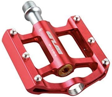 GUB Four Bearings Mountain Bike Pedals Cycling Lightweight Folding Bicycle Pedals Flat 9/16 with Ultra Strong Cr-Mo Spindle and CNC Machined 6061 Alloy Body