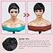 INSTANT FAB Short Human Hair Wigs Pixie Cut Wigs for Black Women Short Pixie Hairstyles Layered Wavy Non Lace Front Wigs - JET (99J)