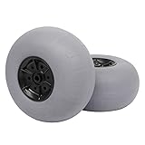 Bonnlo Beach Wheels Upgrade 12' Replacement Balloon Sand Tires for Kayak Dolly Canoe Beach Cart Wagon Buggy with Free Air Pump 2 Pack (12')
