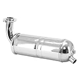 echappement mobylette mbk cyclingcolors pot échappement moto scooter mobylette compatible avec peugeot 103 chromé à bride