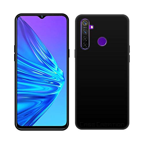 Image of Case Creation Compatible with Realme 7 Pro 2021 Back case, Realme 7 Pro Slim Flexible Smart Look case with 360 Camera All Angle Protection (Pure Black)