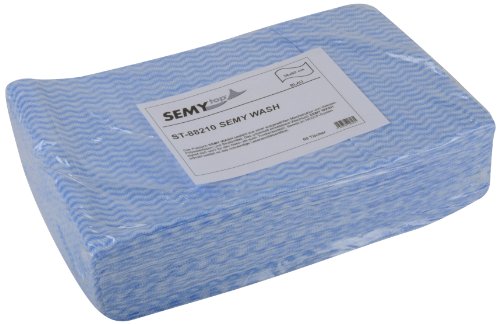 Semy Top Boîte de 50 chiffons de nettoyage Bleu 38 x 60 cm Cover