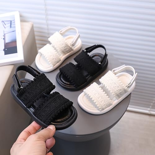 IWIHMIV Toddler Girls Beach Sandals Breathable Adjustable Straps Open Toed Non Slip Water Sandals for Beach Swim Pool2