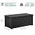 YITAHOME 120 Gallon Large Deck Box, Resin Outdoor Storage Box for Outdoor Pillows, Garden Tools and Pool Supplies, Waterproof, Lockable, Black