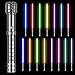 Vogvigo Lightsaber, RGB-LED 15 Couleurs Sabre Laser avec Poignée en Métal, 7 Ensembles de Soundfonts de Combat Simulés, Cadeaux de Noël & Jedi Knight Cosplay丨Chargement USB(104 cm Master-Gris)