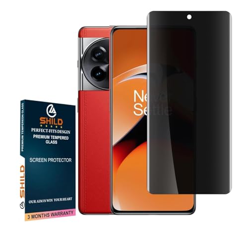 Image of EZ-GLAZ Privacy Tempered Glass for OnePlus 11R (Pack of 1) | Curved UV Privacy Glass | 9H Hardness | Anti-Spy Screen Protector | Fingerprint Unlock Support | HD Clarity | Case Friendly