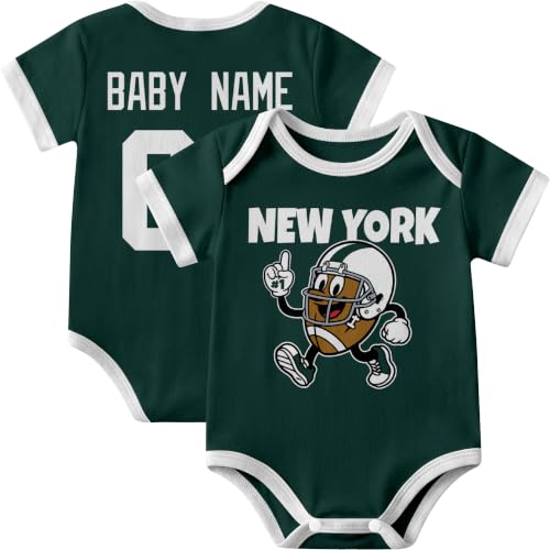 Image of KREDE Baby Clothes Custom Short Sleeves for Baby Boy Gifts | Custom Bodysuit with Number Name Gifts for Baby