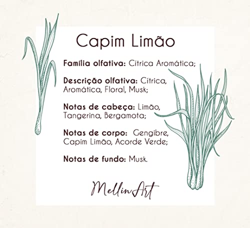 Vela Mellin Art Perfumada | Capim Limão 200g