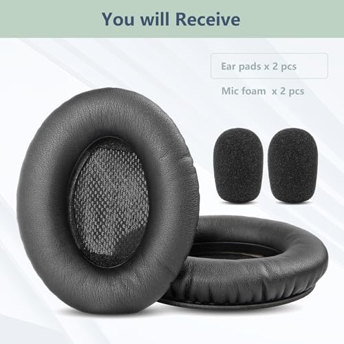 XRHTONG Replacement Almohadillas Compatible with Avantree Aria Series, Aria Podio, Aria Me, Aria Pro, Opera 35Hrs, AS90C, Aria 90B, Aria 8090T headsets (Protein Leather)