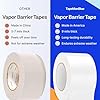 Vapor Barrier Tape - 4 inch x 180' Roll, Made in USA, White Polyethylene Tape for Crawl Spaces & Moisture Barriers, Waterproof Seal & Seam Tape for Underlayment, Insulation, and Plastic Liners