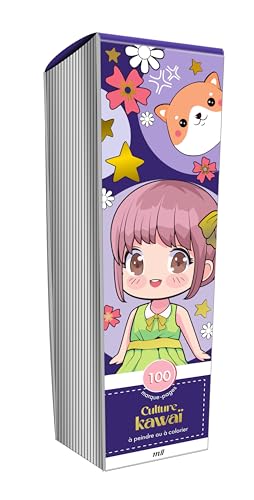 Marque-pages - Culture kawaï - Édition premium: 100 marque-pages à peindre ou à colorier