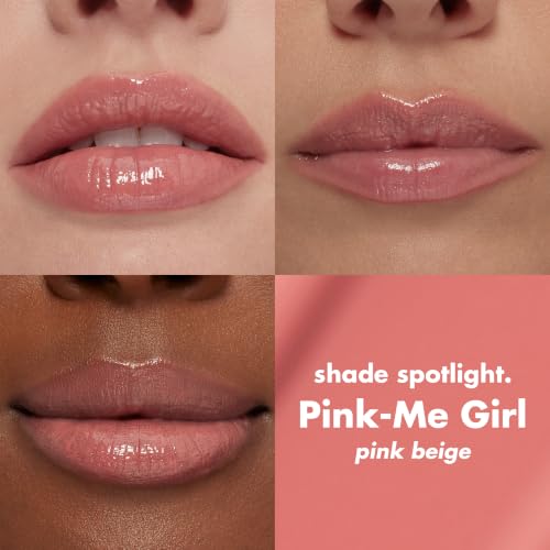 Image of e.l.f. Sun Boss Gloss SPF 25, Pigmented Lip Gloss For A High-Shine Finish, Moisturising & Conditioning Formula, Vegan & Cruelty-Free, Pink-Me Girl