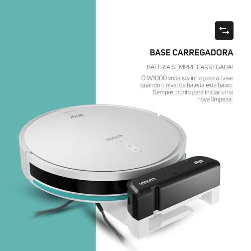 WAP Robô Aspirador de Pó ROBOT W1000 Mapeamento de Tempo Real GYRO, Base de Carregamento, Compatível com Alexa e Google - Imagem 22