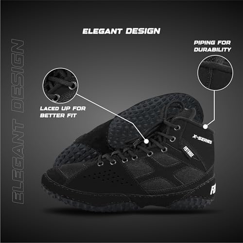 FISTRAGE Wrestling Shoes For Men, Women, Youth Lightweight Shoes Fighting Wrestling - AmmaraHide Seude with Rubber Sole, Sports Master Training Boots | Combat Footwear | Ventilated Design With Mesh | Pro Geniune Handmade Unisex Shoes4